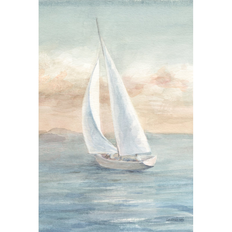 Full Sail I, reproduction d'art par Danhui Nai, H 36 po x l 24 po, Érable à cadre simple, Oui
