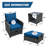 5 Pieces Wicker Patio Furniture Set, Outdoor Furniture With Sturdy Rust-Proof Frame, Comfortable Cushions With High-Density Sponge, Space-Saving Design With Ottoman Storage-544917828