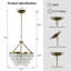 Lustre à 5 lumières en cristal Deonta-976965167