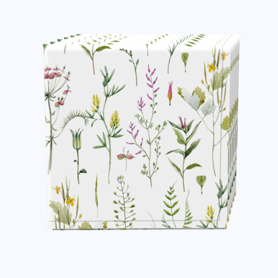 100% Cotton Floral Square Napkin