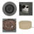 40,000 Btu Round Iron Propane Fire Pit (Tank Holder Not Included)-218234228