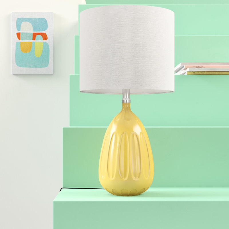 Lampe de chevet 20 po Hulbig, Jaune