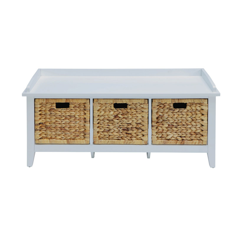Banc avec rangement en bois