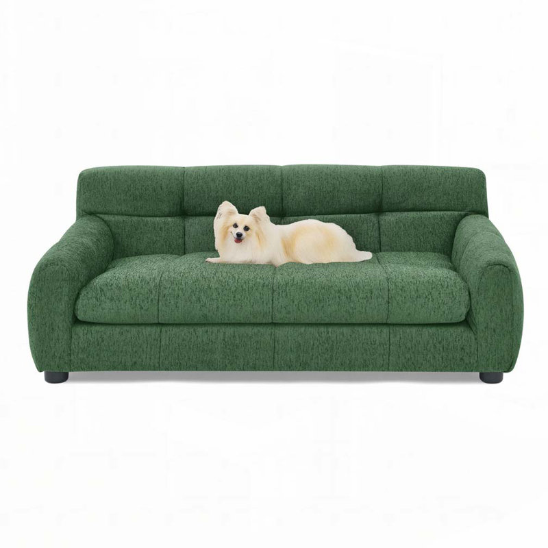 Lit rectangulaire pour chien, canapé-lit pour chien, Vert