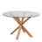 Heaven Round Dining Table with Glass-1579726551