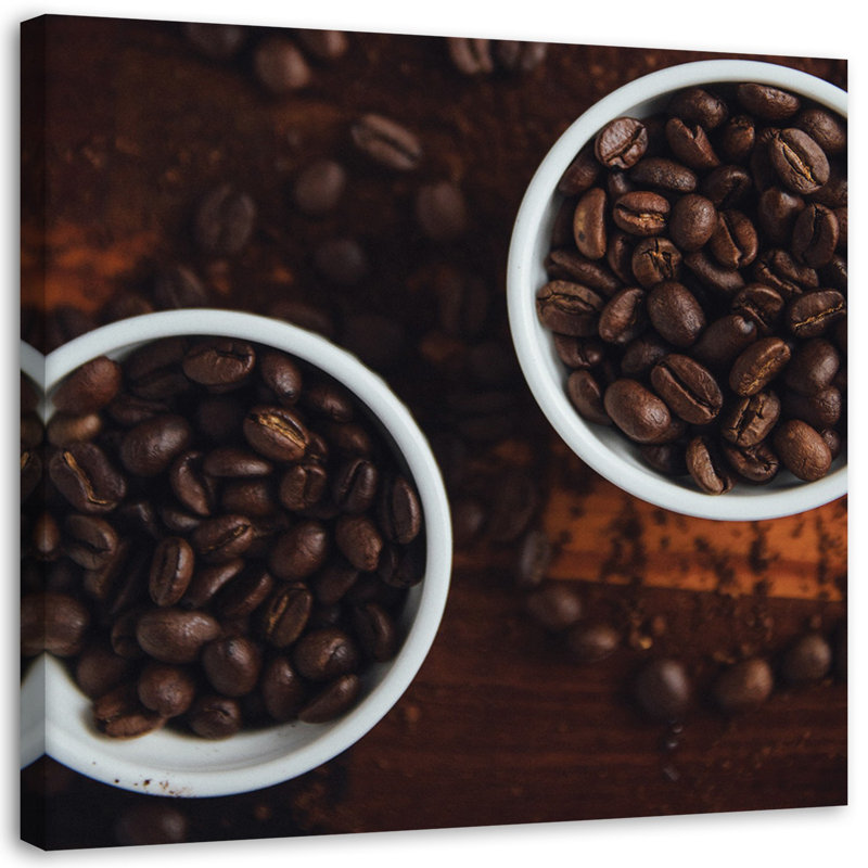 Cup Of Coffee Print - No Frame Print on Canvas, 40cm H x 40cm W