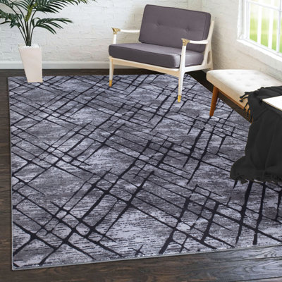 High-Quality Modern Design Bedroom Rugs,Office Carpets, Decorative Runner Rug Home Decor Rugs Grey.