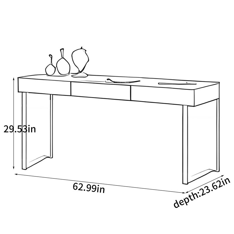 Bureau d'étude moderne, 29.53" H x 62.99" W x 23.62" D