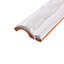 Antic Special 6" x 2" Glossy Ceramic Mudcap Tile Trim in Milk