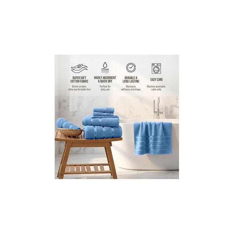 100% Cotton Mulit-Size Set, Navy