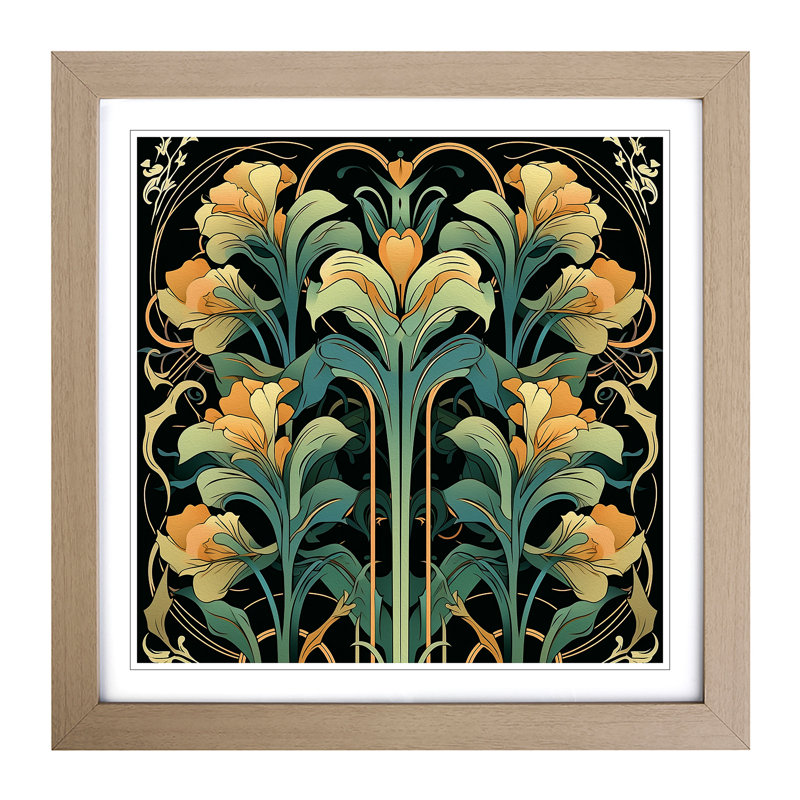 Single Picture Frame Print on Wood, Oak