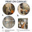  «Orange White ligne d'assemblage Factories II - usines d'art mural»-106120230-106120224