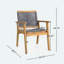 Fauteuils de patio en bois d'acacia Natalia-594501628