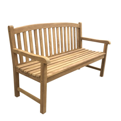 Teak Capt 2 Person Bench by Red Barrel Studio