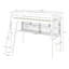 Fricks Loft Bed with Storage Included with Built-in Ladder Included with Desk Included