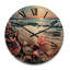 Horloge murale coquillage sur la plage symphonique pointillisme - animaux-534564094