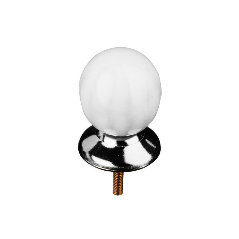 Aadithya Round Knob, White