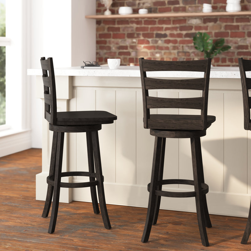 Tabouret de salle à manger Laurel, Espresso, Tabouret de bar (siège d'une hauteur de 29 po)