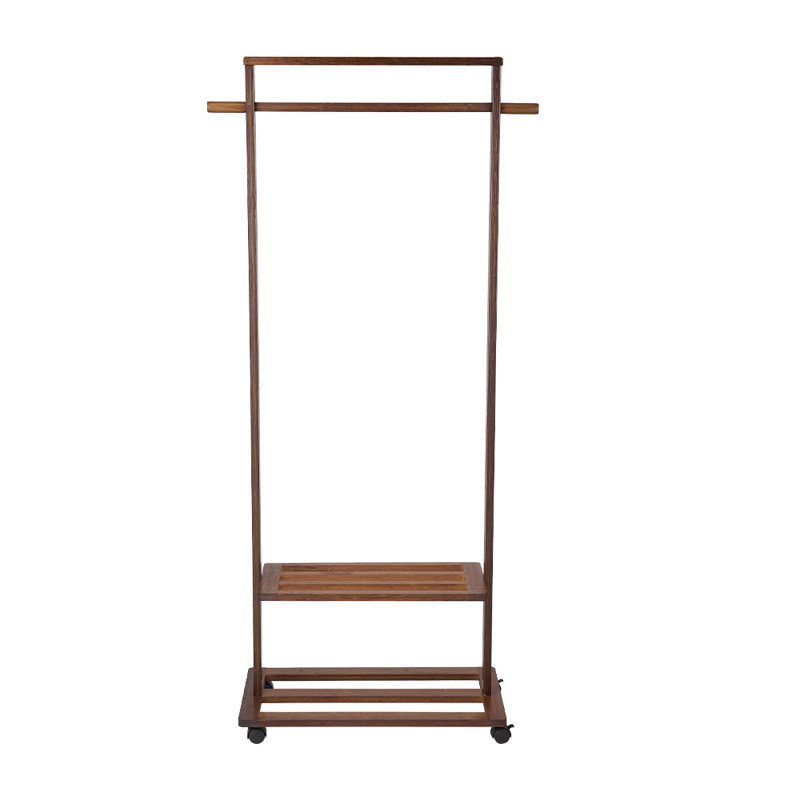 65.5cm Rolling Clothing Rack, Walnut