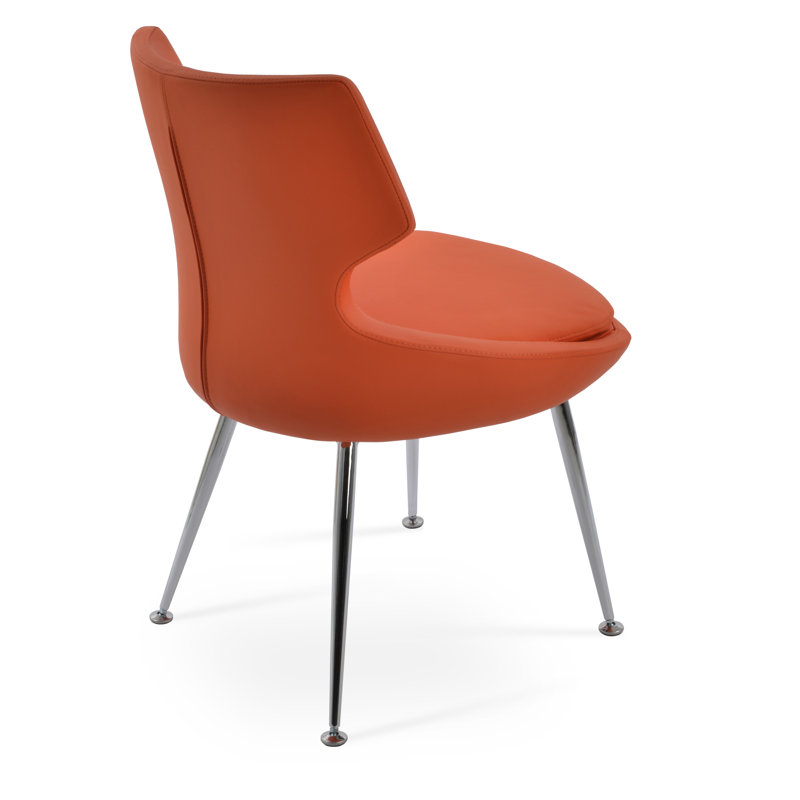 Chaise en métal Patara, Orange