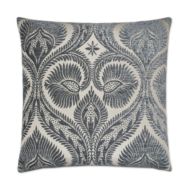 Burma Square Pillow Cover & Insert, Gray, 22"H x 22"W