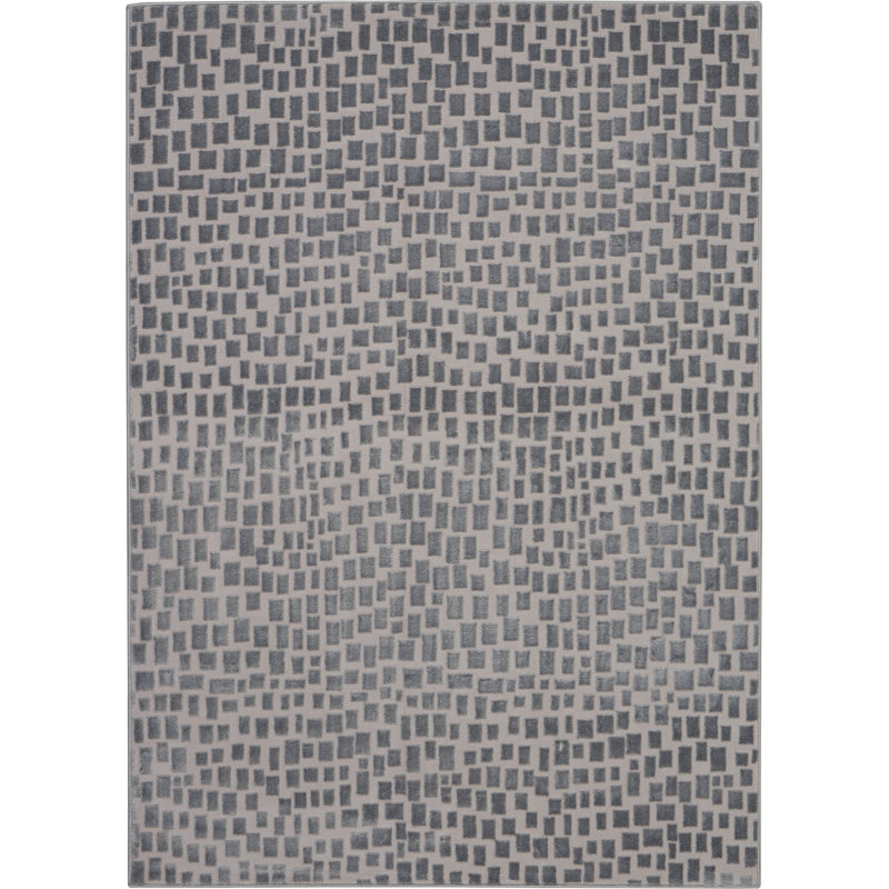 Tapis gris Yisel, Rectangle 4 pi x 6 pi