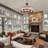 6-Light Dimmable Drum Crystal Chandelier-957311083