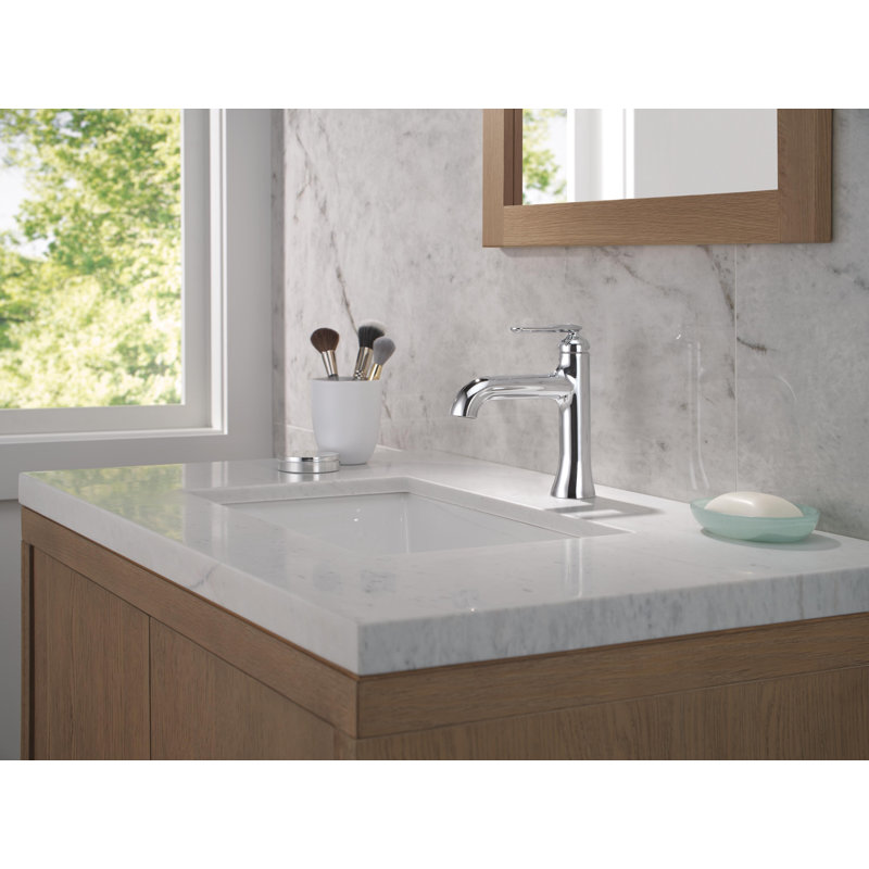 Single Handle Bathroom Faucet, Lumicoat Chrome
