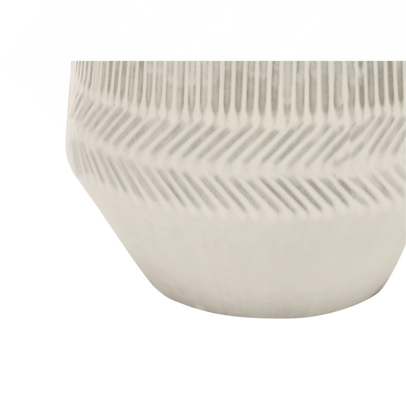 Lighting, H 33 po, lampe de table, abat-jour ivoire / crème, céramique crème, contemporain