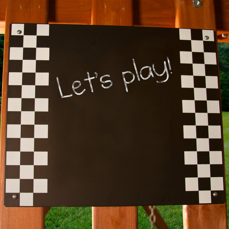 Black Metal Magnetic Chalkboard Kit for Playsets