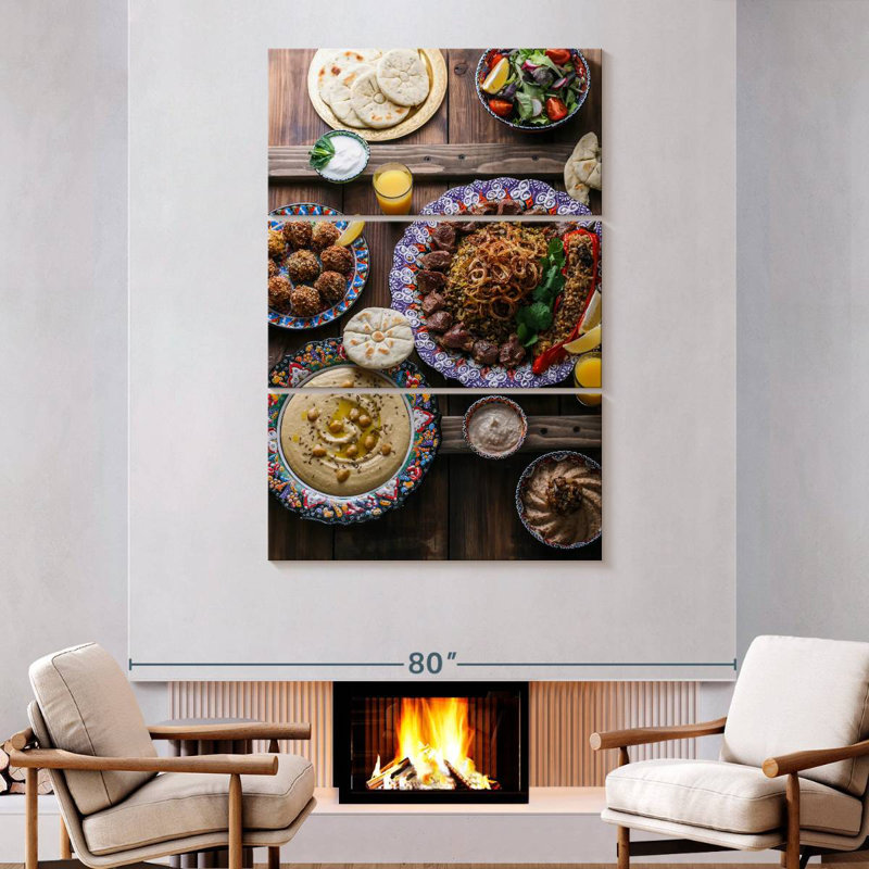Yarlin Middle Eastern Meze, 74" H x 48" W