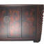 Vintage Chinese Four-Door Cabinet with Hand-Painted Floral and Bird Panels