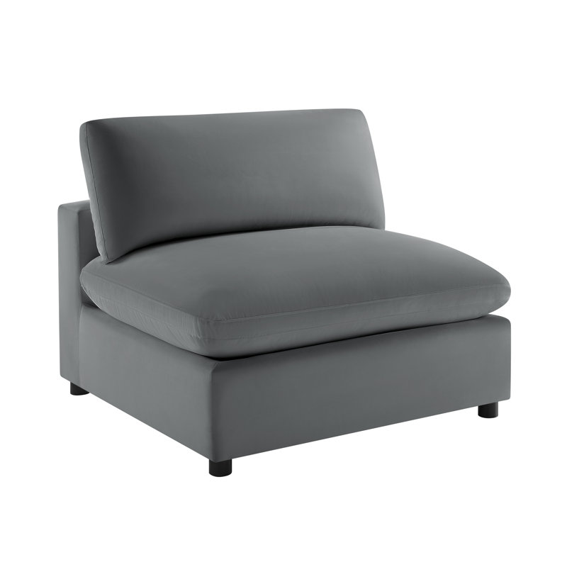 Fauteuil de chambre Jazzmyne, Polyester gris anthracite