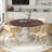 47.2"W Retro Country Style Round Dining Table-501745826