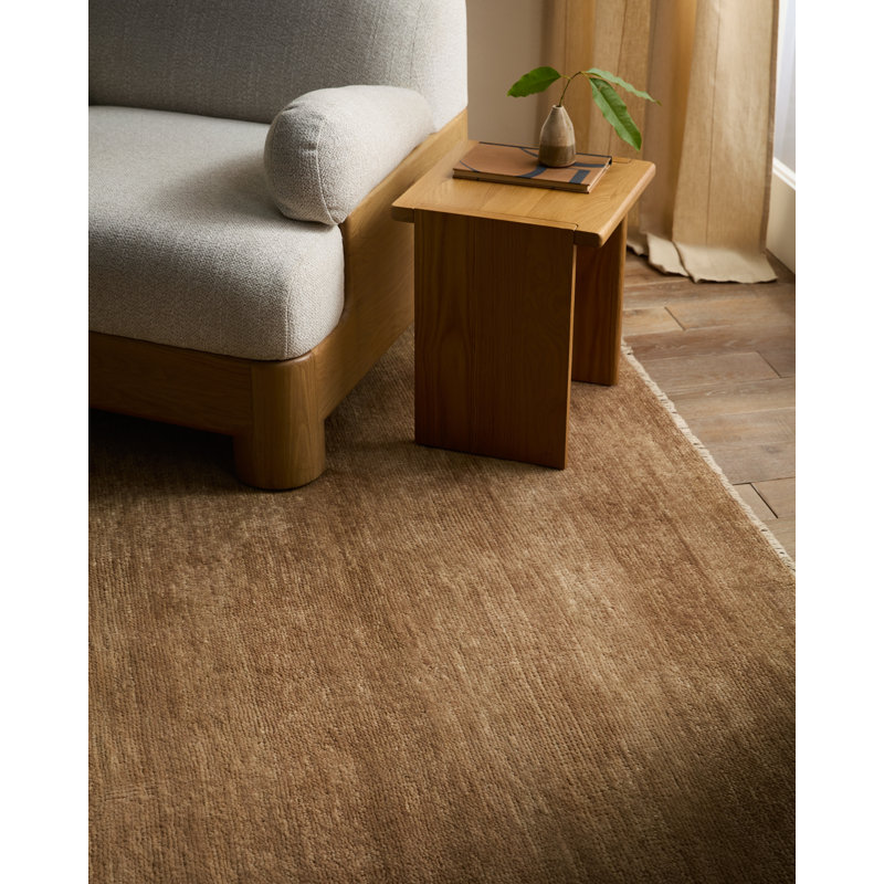 Jaipur Living Origin SAG06 Handknotted Solid Light Brown Area Rug (12'x15'), Rectangle 12' x 15'