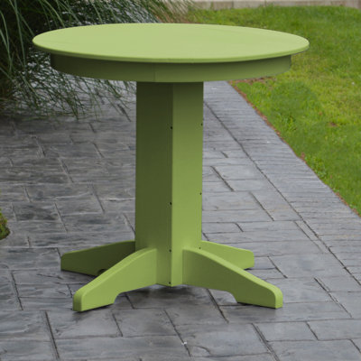 Bork Round Outdoor Dining Table With Umbrella Hole , 33'' in. W 33'' in. D