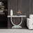 Tobitha 47" Faux Marble Top Metal Base Console Table-416997938-416997949