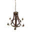 Lustre traditionnel en bois et métal-401039450