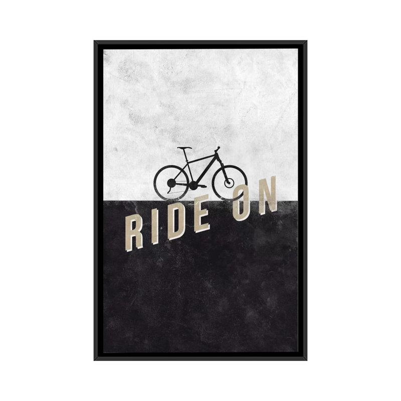 « override on », impression sur toile, H 26 po x l 18 po x P 1,5 po, Toile avec cadre noir, Pas de tapis