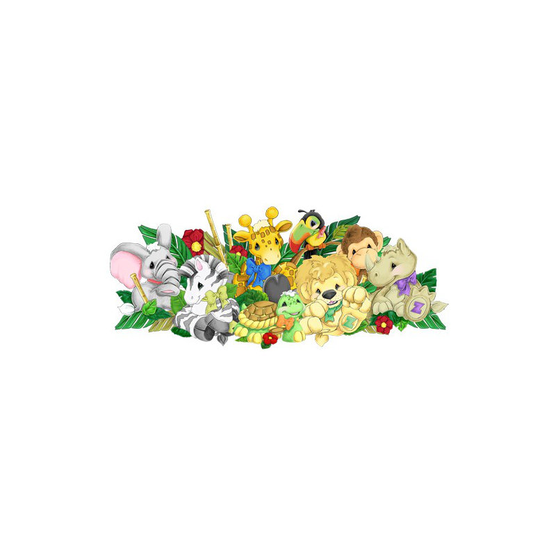 Décalcomanie murale jumbo appliqué Zootles