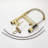 Commercial Kitchen Faucet With Pull Down Sprayer, Single Handle Single Lever Kitchen Sink Faucet Gold Faucet