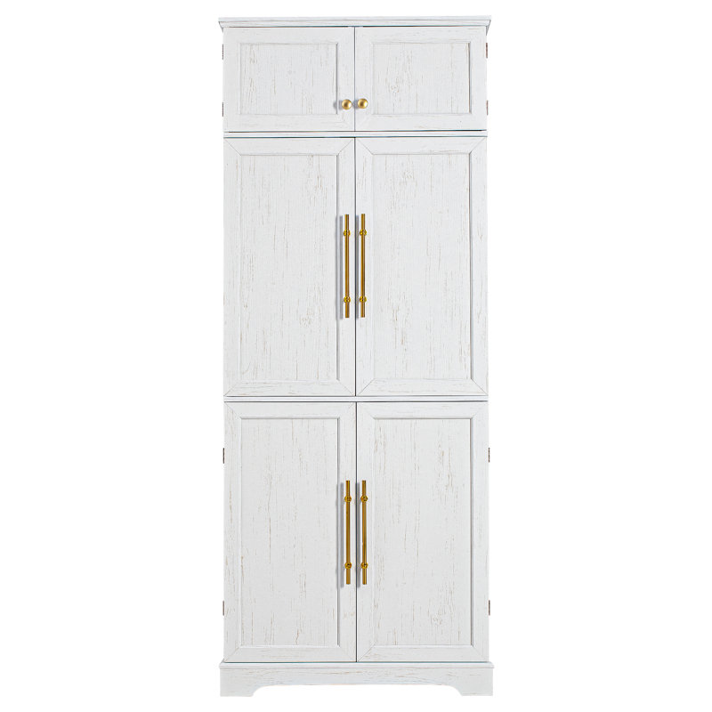 Garde-manger 78 po avec tablettes, Blanc
