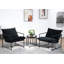 Fauteuil d'appoint inclinable élégant en velours moderne avec structure en métal-1438976915