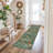 Hallway Washable Rug: Stain Resistant Floral Scalloped Rug for Kitchen Entryway Farmhouse Soft Carpet for Bathroom Bedroom Thin Laudry Living Room Floor Mat with Non Slip Backing-302078923-331089030