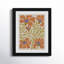 Expressive Abstract House Plant Orange On Tan Framed On Paper by The Creative Bunch Studio Print-91291771-91291772