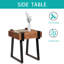 Table de chevet en bois naturel
