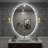 Aevar Simple & Modern Back Led Lighted Anti-fog Oval Bathroom/vanity Mirror-2013004147