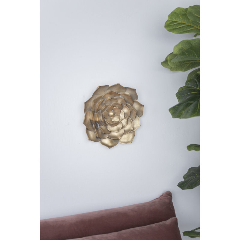Plaque murale succulente D10x1,4 ", 1