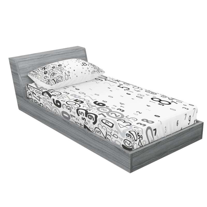 Microfiber Sheet Set, Twin Sheet Set with Fitted Sheet