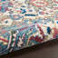 Tapis floral ivoire / bleu marine / rouge Sagadahoc-124210610